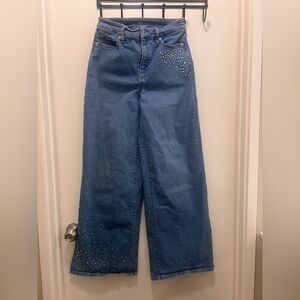 I.N.C International Concepts : Wide-Leg Rhinestone Denim Jeans | Women
